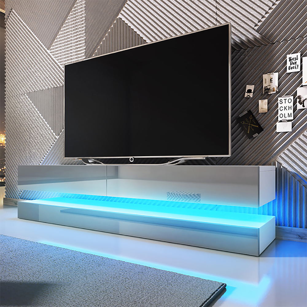 Floating TV Stand AVIATOR TV Cabinet TV Unit with LED Option 140 cm in Colours