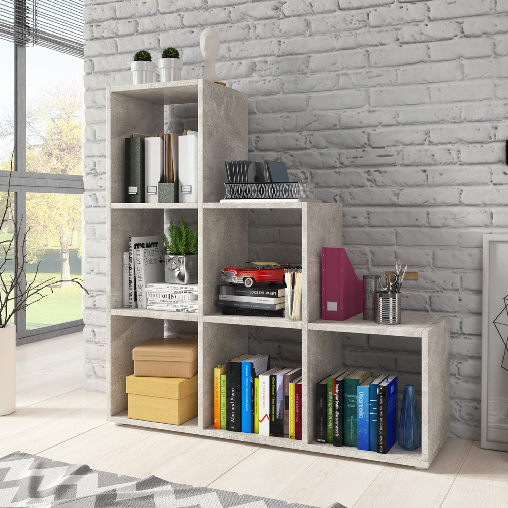 Bookcase Kassi 3 Tier Stair Bookshelf Display Storage Organiser